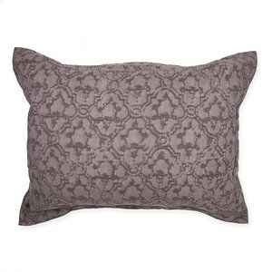 Wamsutta Vintage Medallion Jacquard King Sham in Eggplant NWT